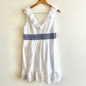 Wrangler White Lace Eyelet Dress Sz XL